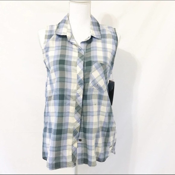 Calvin Klein Jeans Plaid Button Down Jaracanda S Small - Picture 9 of 10